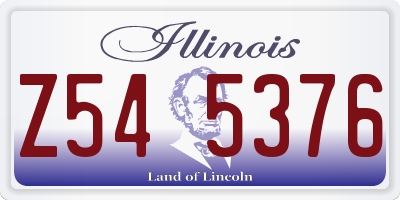 IL license plate Z545376