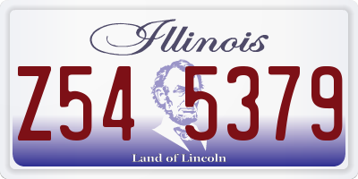 IL license plate Z545379
