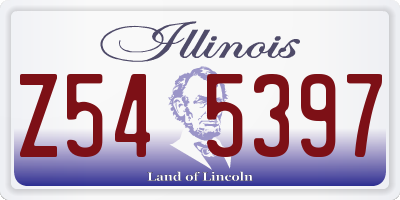 IL license plate Z545397