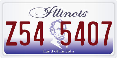 IL license plate Z545407