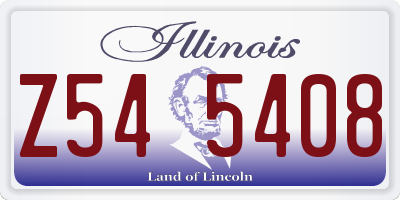 IL license plate Z545408