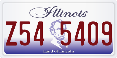 IL license plate Z545409