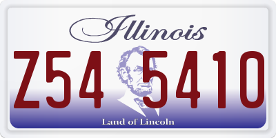 IL license plate Z545410