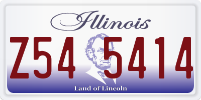 IL license plate Z545414