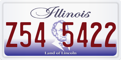 IL license plate Z545422