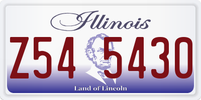 IL license plate Z545430