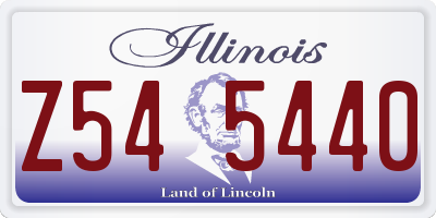 IL license plate Z545440