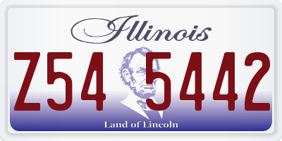 IL license plate Z545442