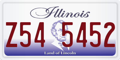 IL license plate Z545452