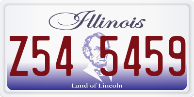 IL license plate Z545459