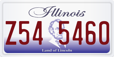 IL license plate Z545460