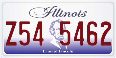 IL license plate Z545462