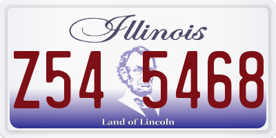 IL license plate Z545468