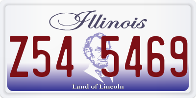 IL license plate Z545469