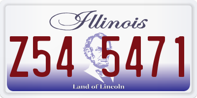 IL license plate Z545471