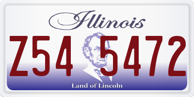 IL license plate Z545472