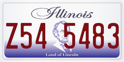 IL license plate Z545483
