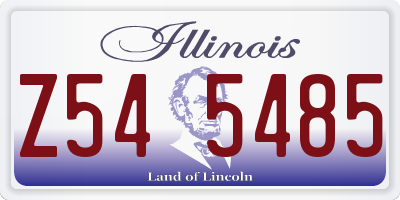 IL license plate Z545485