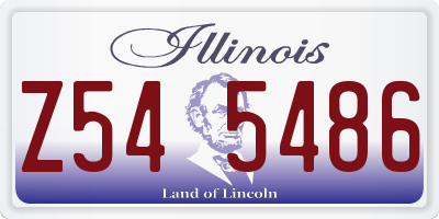 IL license plate Z545486