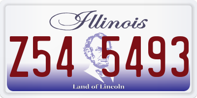 IL license plate Z545493