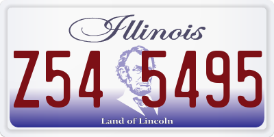 IL license plate Z545495