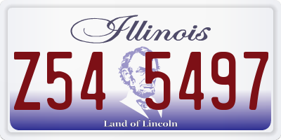 IL license plate Z545497
