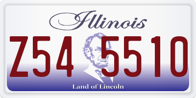 IL license plate Z545510
