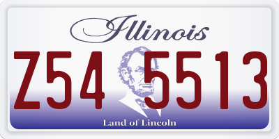 IL license plate Z545513