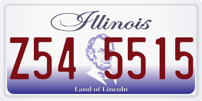 IL license plate Z545515