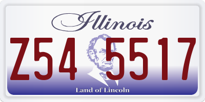 IL license plate Z545517