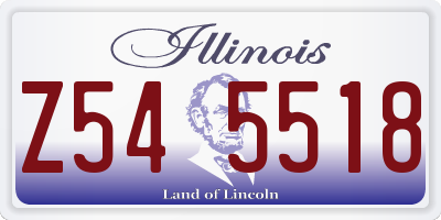 IL license plate Z545518