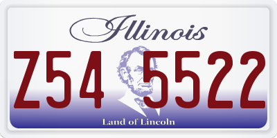 IL license plate Z545522