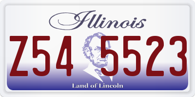 IL license plate Z545523