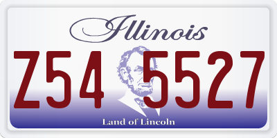 IL license plate Z545527