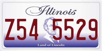IL license plate Z545529