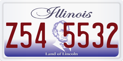 IL license plate Z545532