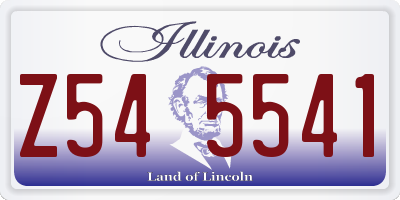 IL license plate Z545541