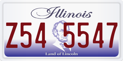 IL license plate Z545547