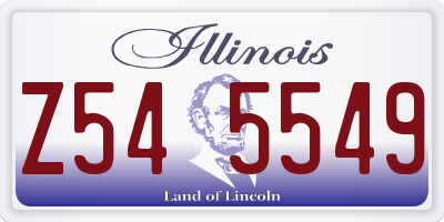 IL license plate Z545549