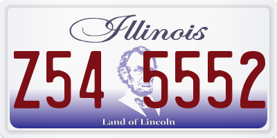 IL license plate Z545552