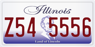 IL license plate Z545556