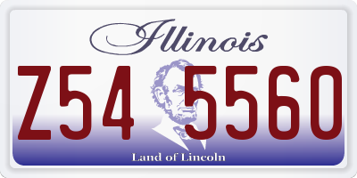 IL license plate Z545560