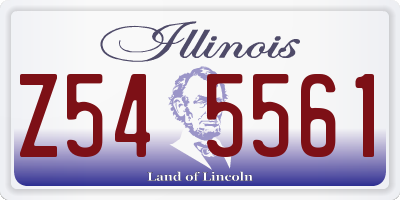 IL license plate Z545561