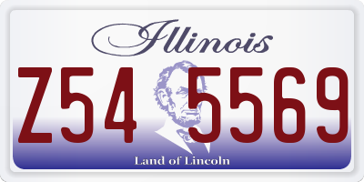 IL license plate Z545569