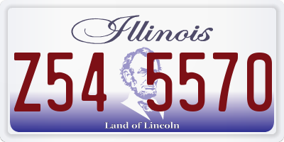 IL license plate Z545570