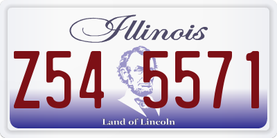 IL license plate Z545571