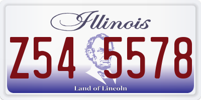 IL license plate Z545578