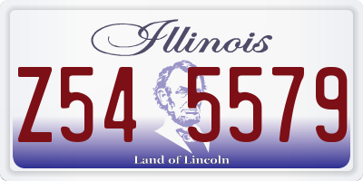 IL license plate Z545579