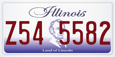 IL license plate Z545582