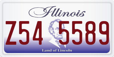 IL license plate Z545589